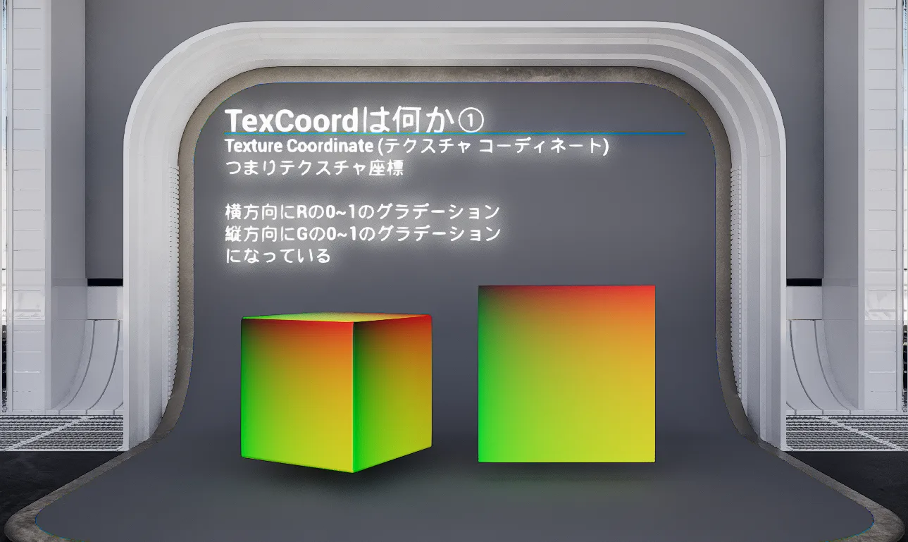 TexCoordのグラデーション