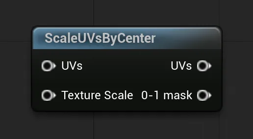 Scale UVs By Centerノード