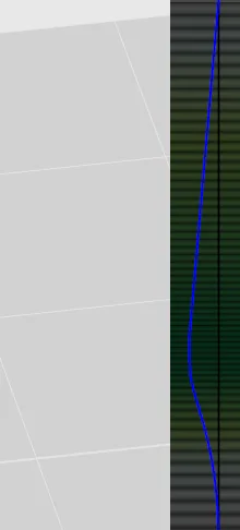 右側の積層バーと青い調整線